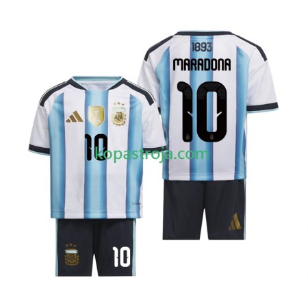 Billiga Fotbollströjor Argentina Maradona 10 Barn Hemma tröja WM 2026 Kortärmad